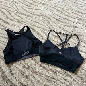 Alo Black Sports Bras Set